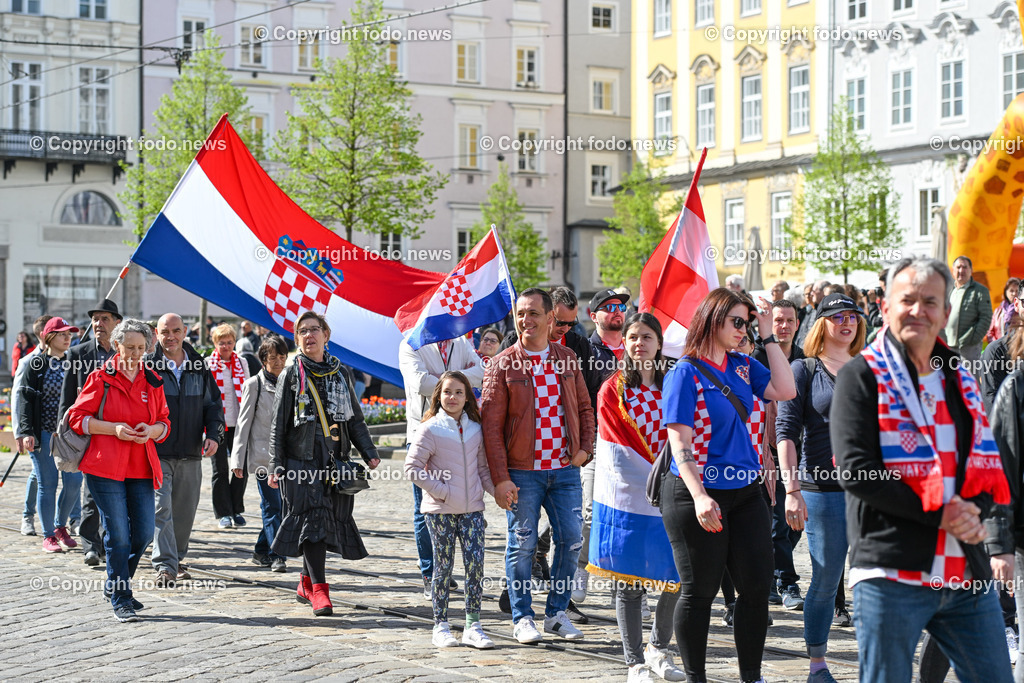 Hauptplatz Linz_ 1. Mai Umzug 2023_ 01.05.2023-26 | 01.05.2023, Hauptplatz Linz, AUT, Hauptplatz Linz, im Bild 1. Mai Umzug 2023 Linz Hauptplatz, SPOE 