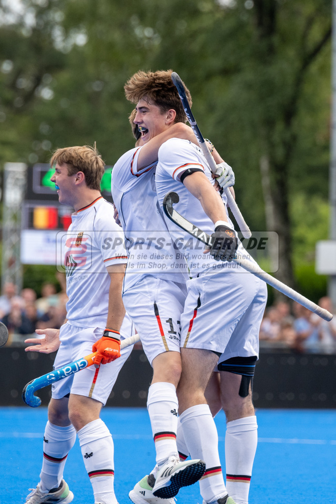 SFE_20230716_0364 | EuroHockey EM U18 Boys Final Belgium vs Germany am 16.07.2023 in Krefeld (Gerd-Wellen-Hockeyanlage), Photo: Stephan Fehrmann 2023 (Sports-Gallery)
