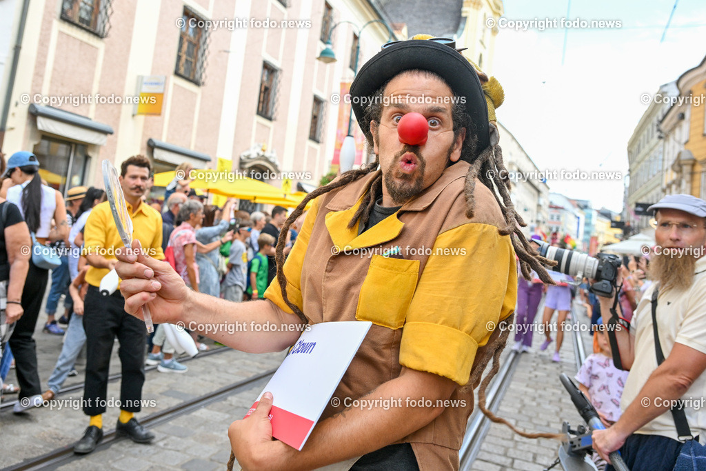Pflasterspektakel_ 35. Linzer Pflasterspektakel 2023_ 19.07.2023-15 | 19.07.2023, Linz, AUT, 35. Linzer Pflasterspektakel 2023, im Bild diverse Kuenstler