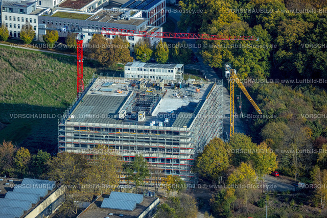 Bochum221100603 | Luftbild, Konrad-Zuse-Straße, Baustelle Neubau an der Hochschule Bochum, Querenburg, Bochum, Ruhrgebiet, Nordrhein-Westfalen, Deutschland