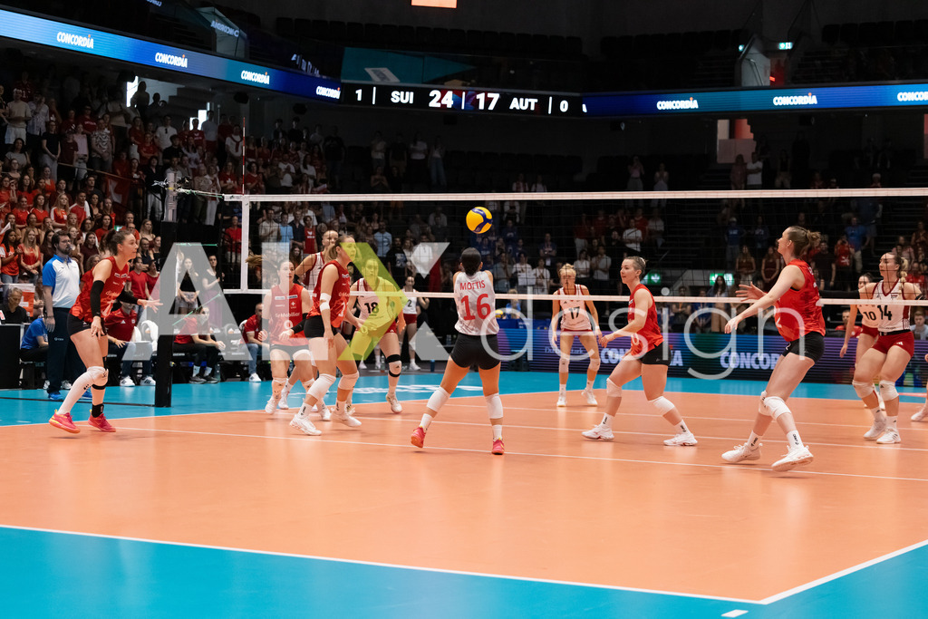 Austria v Switzerland - CEV European League Women | KRIENS, SWITZERLAND - JUNE 14: FABIANA MOTTIS of Switzerland during the CEV European League match between Austria and Switzerland at Pilatus Arena on June 14, 2026 in Kriens, Switzerland. - Realisiert mit Pictrs.com