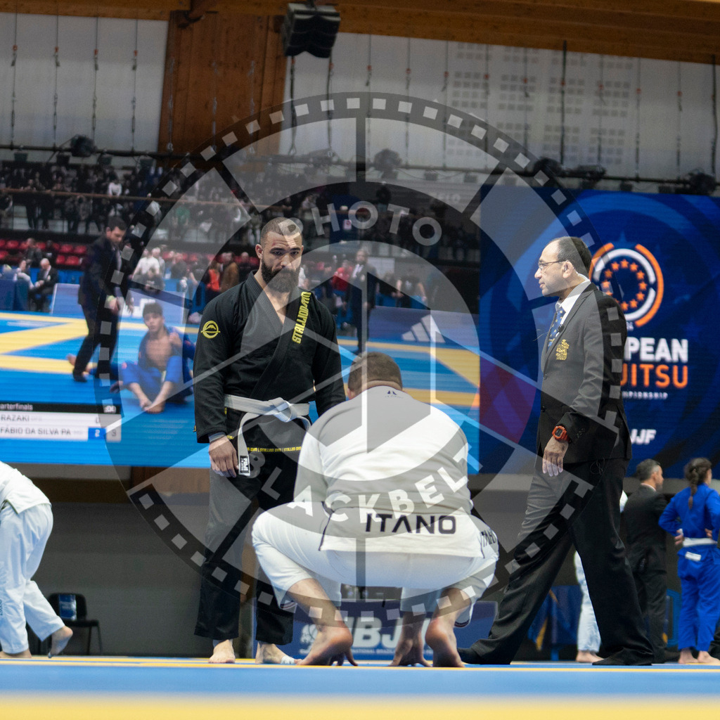 20240119PBB1873 | Fighters compete during the IBJJF European Championship in Paris, France, on January 19, 2024.