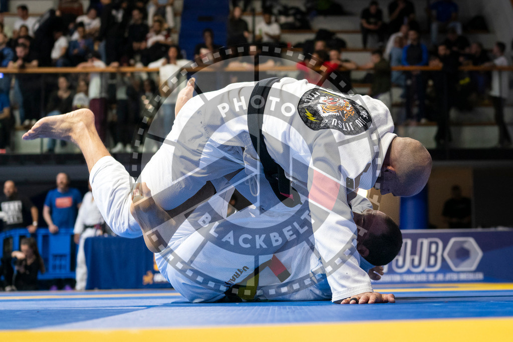 20240123PBB02418 | Fighters compete during the second day of the IBJJF European Championship in Paris, France, on January 23, 2024.