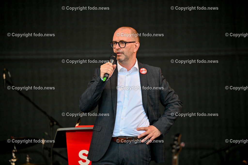SPOe-Wahlkampfauftakt zur Nationalratswahl 2024_ 29.08.2024-36 | 29.08.2024, Linz, AUT, SPOE Wahlkampfauftakt zur Nationalratswahl 2024 in Linz im Bild Dietmar Prammer (SP, Stadtrat, Buergermeisterkandidat für Linz)
