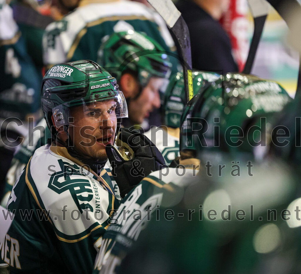 2025-08-22_092_TSV_Erding_gegen_EV_Fuessen | Erding, Deutschland, 22.08.2025:Eishockey, Oberliga Süd 2025 / 2026, Testspiel, TSV Erding gegen EV Füssen, Endergebnis: 1:4Foto: Christian Riedel / fotografie-riedel.net