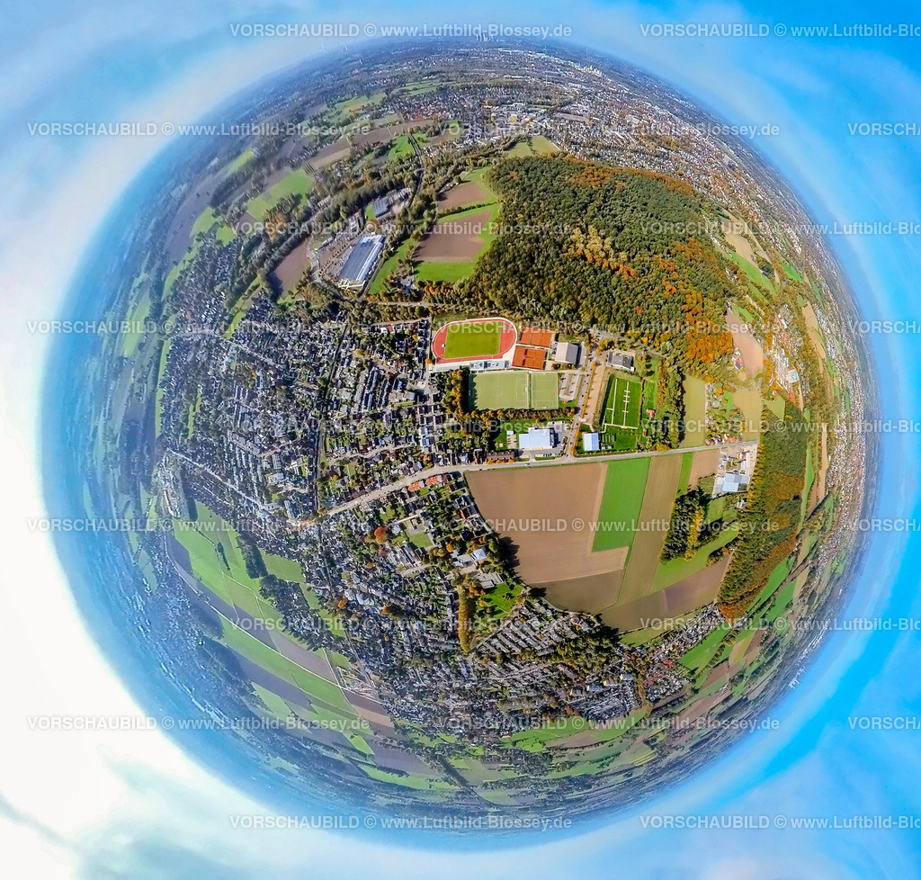 Hamm20221006_5HSC | Luftbild, HSC Sportanlage, Hammer SportClub 2008, Fisheye Aufnahme, Fischaugen Aufnahme, 360 Grad Aufnahme, Rhynern, Hamm, Fisheyeaufnahme, Ruhrgebiet, Nordrhein-Westfalen, Deutschland