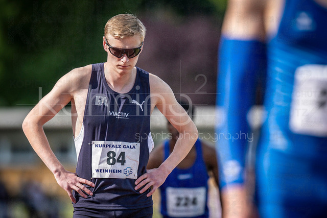 B&amp;S Kurpfalz Gala; Weinheim, 23.05.2026 | WEINHEIM, GERMANY - MAY 24: Sven Müller (GER/Frankfurt Athletics) during the B&amp;S Kurpfalz Gala am 23.05.2026 at the  Sepp-Herberger-Stadium in Weinheim (Baden-Wuerttemberg / Germany).
