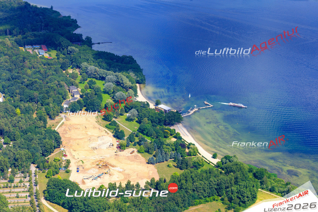 Das Luftbild der Stadt Klink wurde 2018 vom Flugzeug heraus erstellt (keine Drohne) Aufnahmehöhe ca.400 Meter- hohe Auflösung für beste Druck-Qualität