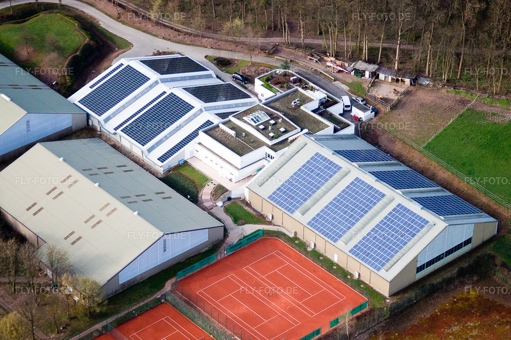 Luftbild: Württemb. Tennisbund, Emerholzweg im Ortsteil Stammheim in Stuttgart im Bundesland Baden-Württemberg in Deutschland. Foto: IMG_39339.jpg vom 03.04.2011 durch Werner Riehm/FLY-FOTO.de
