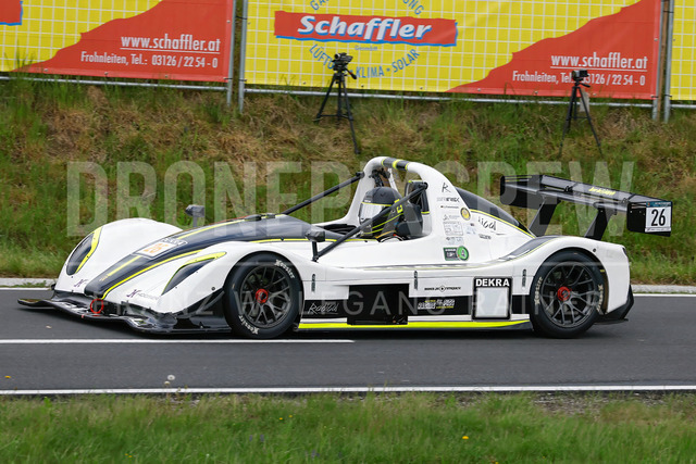 Rechberg Hill Climb 2025 – FIA European Hill Climb Championship | Rechberg Hill Climb 2025, part of the FIA European Hill Climb Championship. High-speed racing action, mountain scenery, atmosphere and pure motorsport passion captured in detail. The image shows Juergen FROMMKNECHT (GER) Radical SR3 RSX Suzuki.          