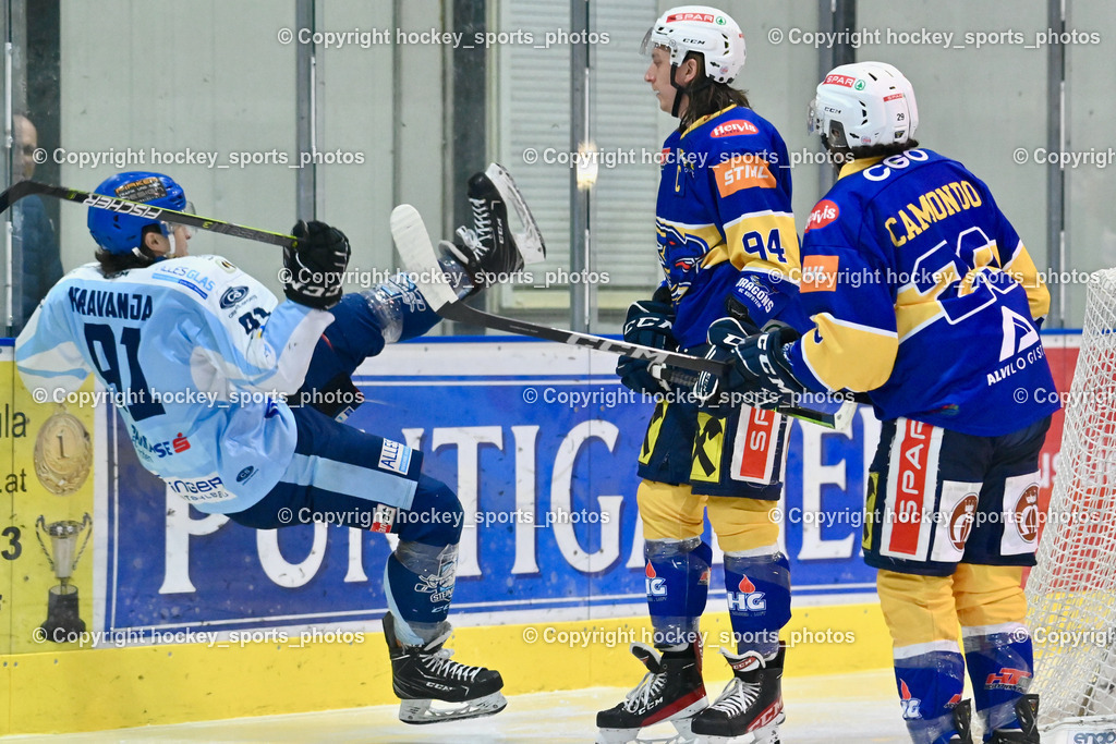 ESC Steindorf vs. HC Kufstein Dragons 25.2.2023 | #91 Kravanja Kristian, #94 Saringer Dominique