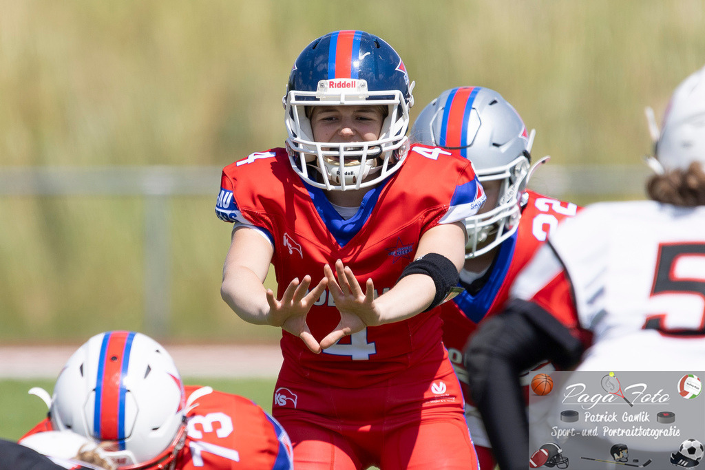 GFLW 1: German Football League Women 1: Rodgau Pioneers Ladies - Stuttgart Scorpions Sisters, 07.06.2026 | Lilly Veith (Rodgau Pioneers Ladies #4), Rodgau Pioneers Ladies - Stuttgart Scorpions Sisters, Rodgau, Maingau-Energie-Stadion "Am Weichsee", 7.6.2026 - Realisiert mit Pictrs.com