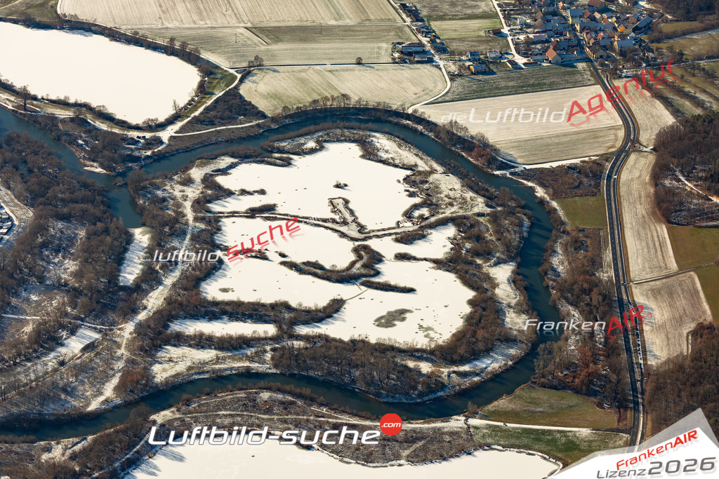 Die Luftbildaufnahme Altmainsee -  wurde 2019 mittels Flugzeug (keine Drohne) erstellt. Perfekte Schärfe und Druck- Ergebnisse- Garantiert!
