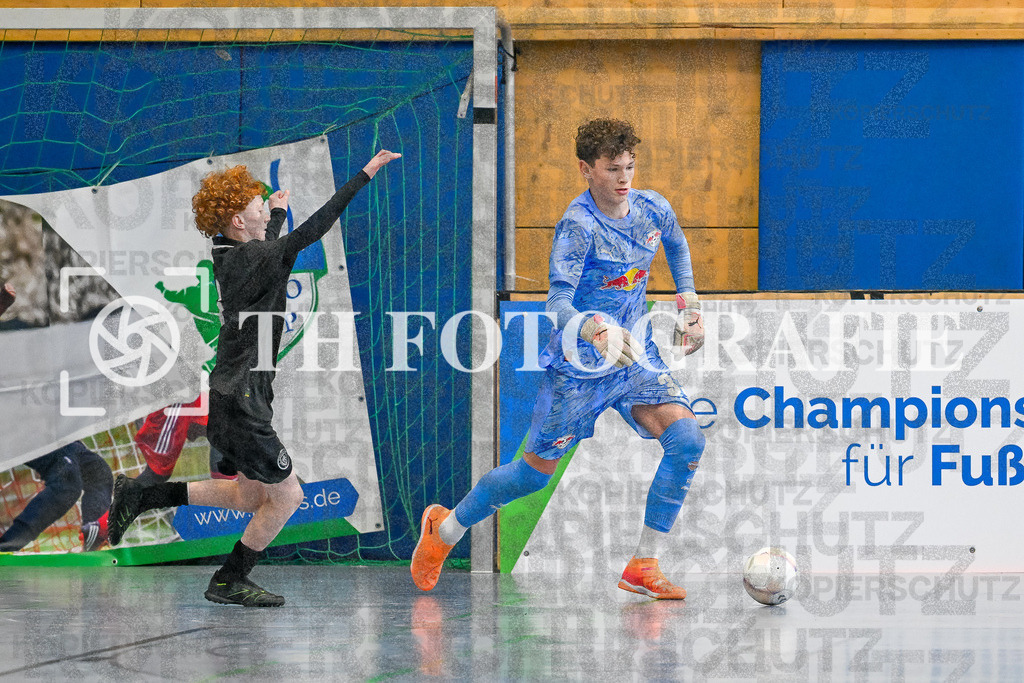 GER, RB Leipzig - Manchester City, Fussball, U14 Hallenturnier, PS-Immo-Cup 2026, 18.01.2026 | Leipzig, City