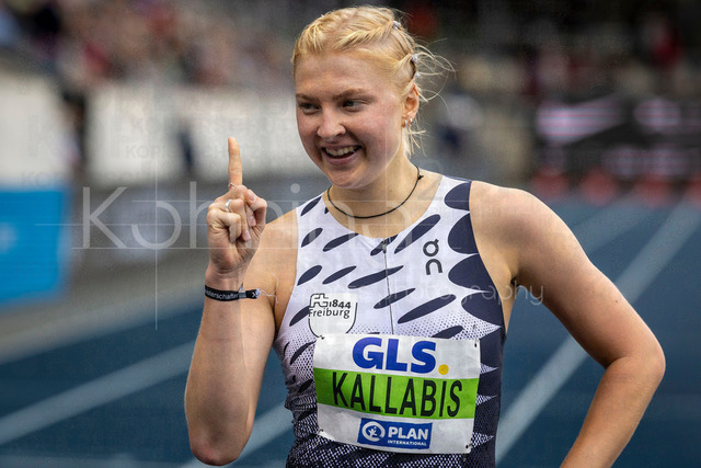Deutsche Leichtathletik-Meisterschaften; Bochum-Wattenscheid, 26.07.2026 | Deutsche Meisterin über 1500m: Jolanda Kallabis (FT 1844 Freiburg); Deutsche Leichtathletik-Meisterschaften am 26.07.2026 im Lorheide-Stadion, Bochum-Wattenscheid (Nordrhein-Westfalen).