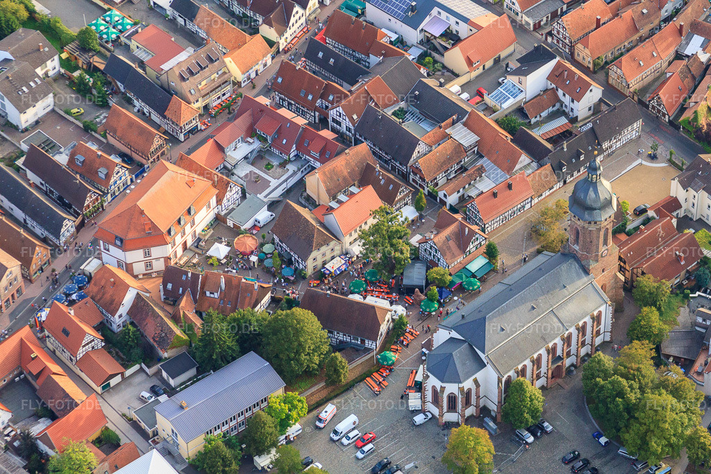 Luftbild: Stadtfest 2011 am Plätzel in Kandel im Bundesland Rheinland-Pfalz in Deutschland. Foto: IMG_44986.jpg vom 03.09.2011 durch Werner Riehm/FLY-FOTO.de