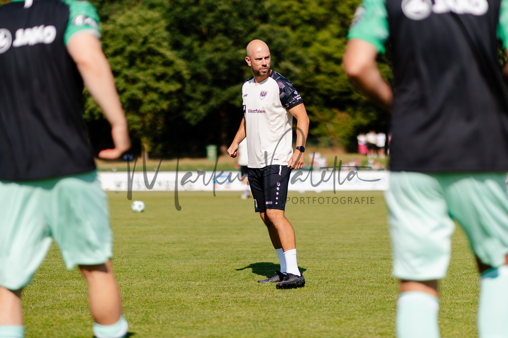 Testspiel, Saison 2026/27: SC Preußen Münster - Kickers Emden | Billerbeck, 10.07.2026: Testspiel, SC Preußen Münster gegen Kickers Emden auf der Anlage des DJK Billerbeck in Billerbeck. Foto: sportfotografie.ms | Markus Paletta - Realisiert mit Pictrs.com
