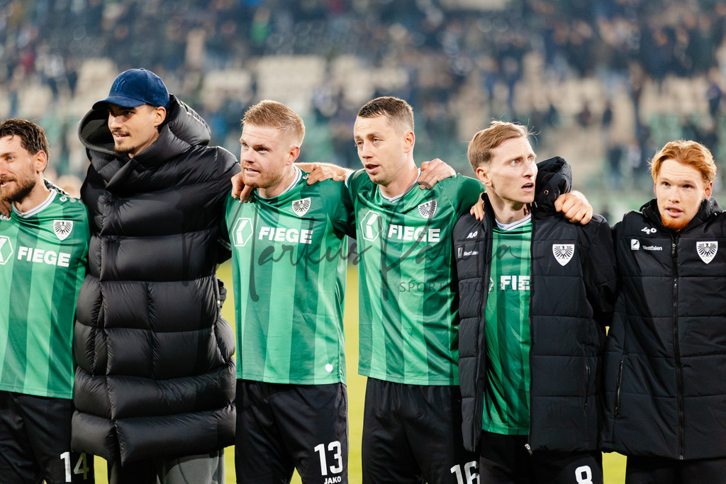 2. Bundesliga, Saison 2025/26, 15. Spieltag: SC Preußen Münster - Hannover 96 | Münster, 05.12.2025: 2. Bundesliga, 15. Spieltag, SC Preußen Münster gegen Hannover 96 im LVM-Preußenstadion in Münster. Foto: sportfotografie.ms | Markus Paletta - Realisiert mit Pictrs.com