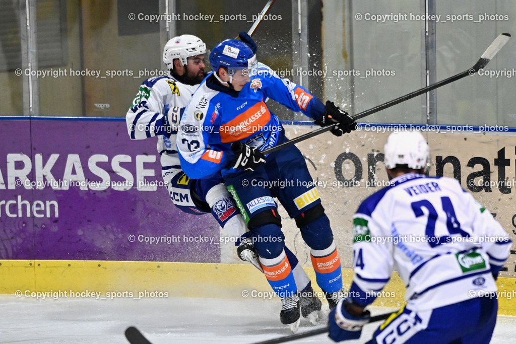 ESC SPARKASSE STEINDORF vs. UECR Huben  | #72 Hobitsch Samuel ESC Steindorf, #90 Wibmer Fabian UECR EISBÄREN HUBEN, ESC SPARKASSE STEINDORF vs. UECR Huben , ESC SPARKASSE STEINDORF vs. UECR Huben  am 06.02.2026 in Steindorf (Ossiachersee Halle), Austria, (Photo by Bernd Stefan)