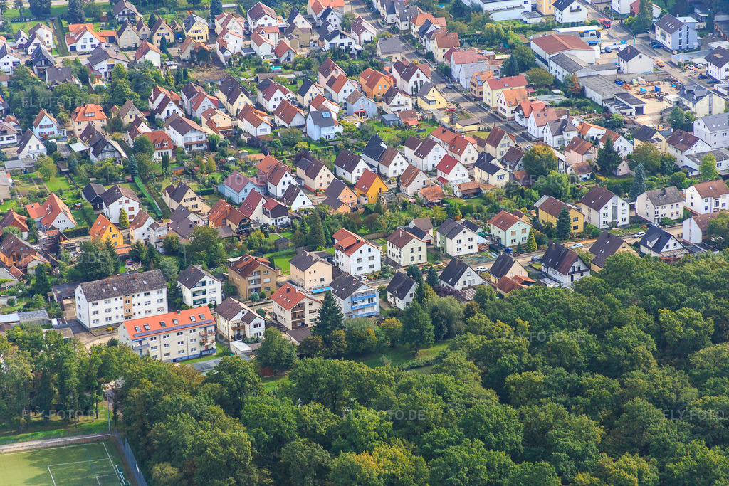 Luftbild: Südendstr in Kandel im Bundesland Rheinland-Pfalz in Deutschland. Foto: IMG_072826.jpg vom 19.09.2014 durch Werner Riehm/FLY-FOTO.de