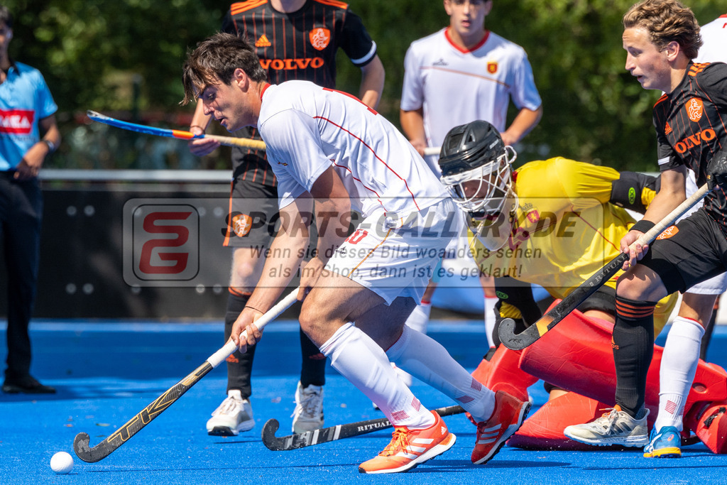 SFE_20230716_0219 | EuroHockey EM U18 Boys 3th 4th Netherlands vs Spain am 16.07.2023 in Krefeld (Gerd-Wellen-Hockeyanlage), Photo: Stephan Fehrmann 2023 (Sports-Gallery)