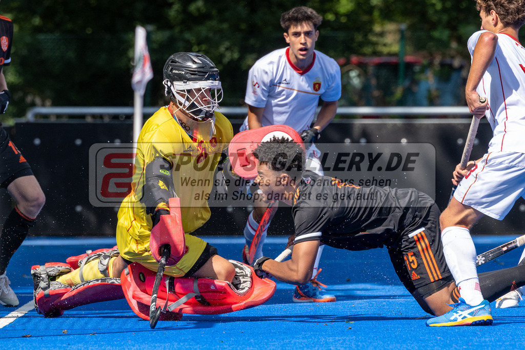 SFE_20230716_0190 | EuroHockey EM U18 Boys 3th 4th Netherlands vs Spain am 16.07.2023 in Krefeld (Gerd-Wellen-Hockeyanlage), Photo: Stephan Fehrmann 2023 (Sports-Gallery)