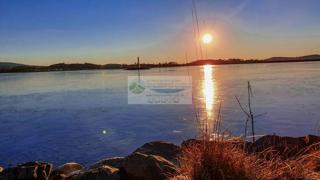 Förmitzspeicher Sonnenuntergang Winter | Impressionen rund um Hochfranken - Frankenwald - Fichtelgebirge - Realisiert mit Pictrs.com