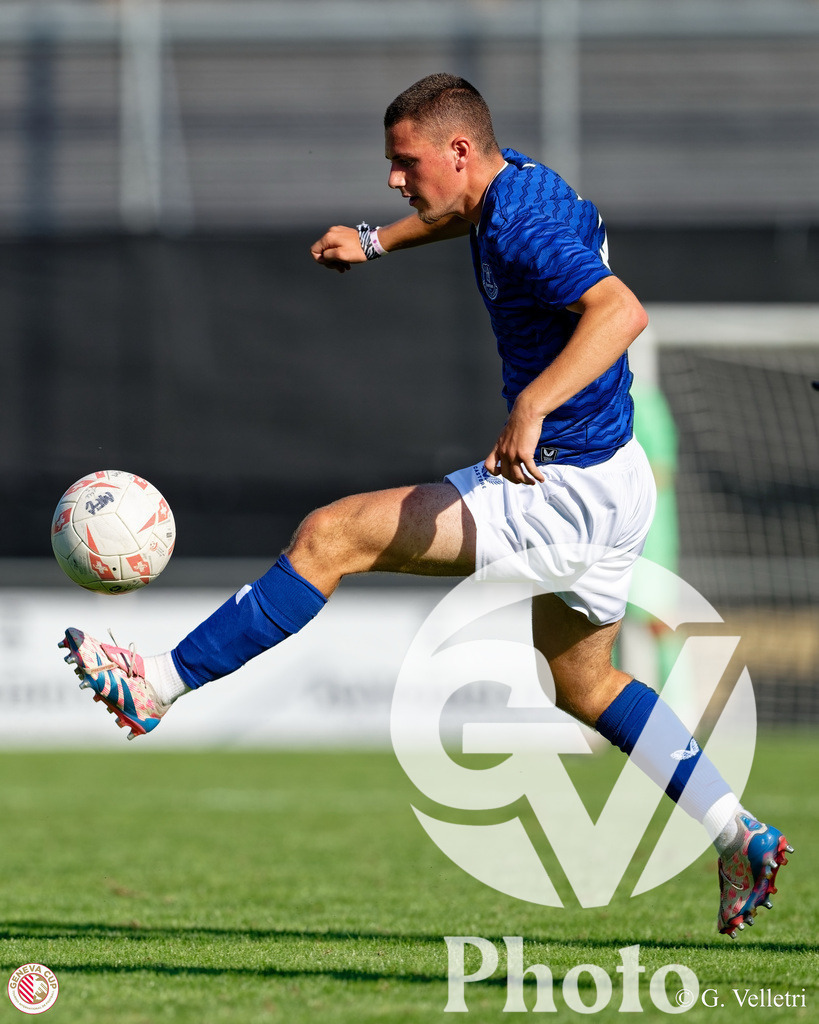 GenevaCup Group Phase - FC Meyrin v Everton FC | during the GenevaCup Group Phase match between FC Meyrin and Everton FC at Stade des Arberes in Meyrin, Switzerland