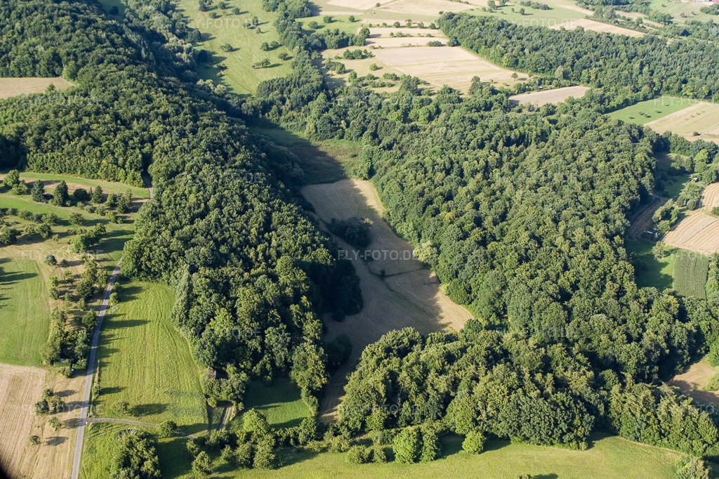 Luftbild: Naturschutzgebiet Kettelbachtal im Ortsteil Obernhausen in Birkenfeld im Bundesland Baden-Württemberg in Deutschland. Foto: IMG_12347.jpg vom 05.08.2008 durch Werner Riehm/FLY-FOTO.de