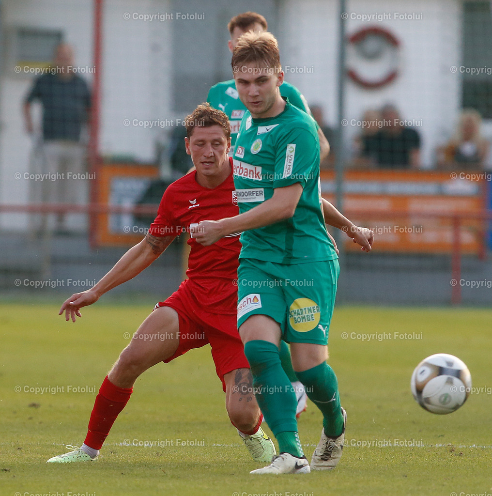 A_LUI_170824_0002 | SPORT FUSSBALL REGIONALLIGA MITTE  ASKOE OEDT -UVB VOECKLAMARKT  17.08.2024  IM BILD:PIPPO FRUEHWIRTH  (OEDT) UND DANIEL POINTNER  (VOECKLAMARKT)) FOTO:  FOTOLUI