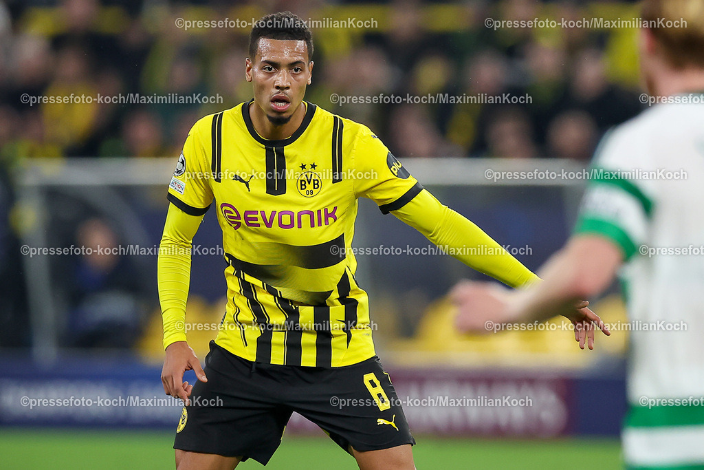 BVB01102402235 | 01.10.2024, Fußball, UEFA Champions League, Borussia Dortmund - Celtic Glasgow, 2. Spieltag, Signal Iduna Park, Saison 2024 2025: Felix Nmecha (BVB #8) 
