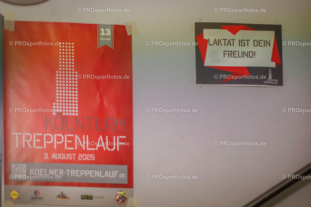 KölnTurm Treppenlauf; Köln, 03.08.2025 | Impressionen vom KölnTurm Treppenlauf am 03.08.2025 in Köln (Nordrhein-Westfalen). 