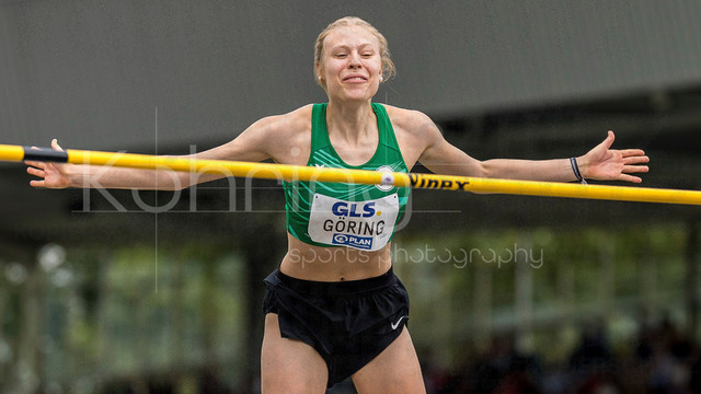 Deutsche Leichtathletik-Meisterschaften; Bochum-Wattenscheid, 26.07.2026 | Johanna Göring (SV Salamander Kornwestheim), Hochsprung ; Deutsche Leichtathletik-Meisterschaften am 26.07.2026 im Lorheide-Stadion, Bochum-Wattenscheid (Nordrhein-Westfalen).