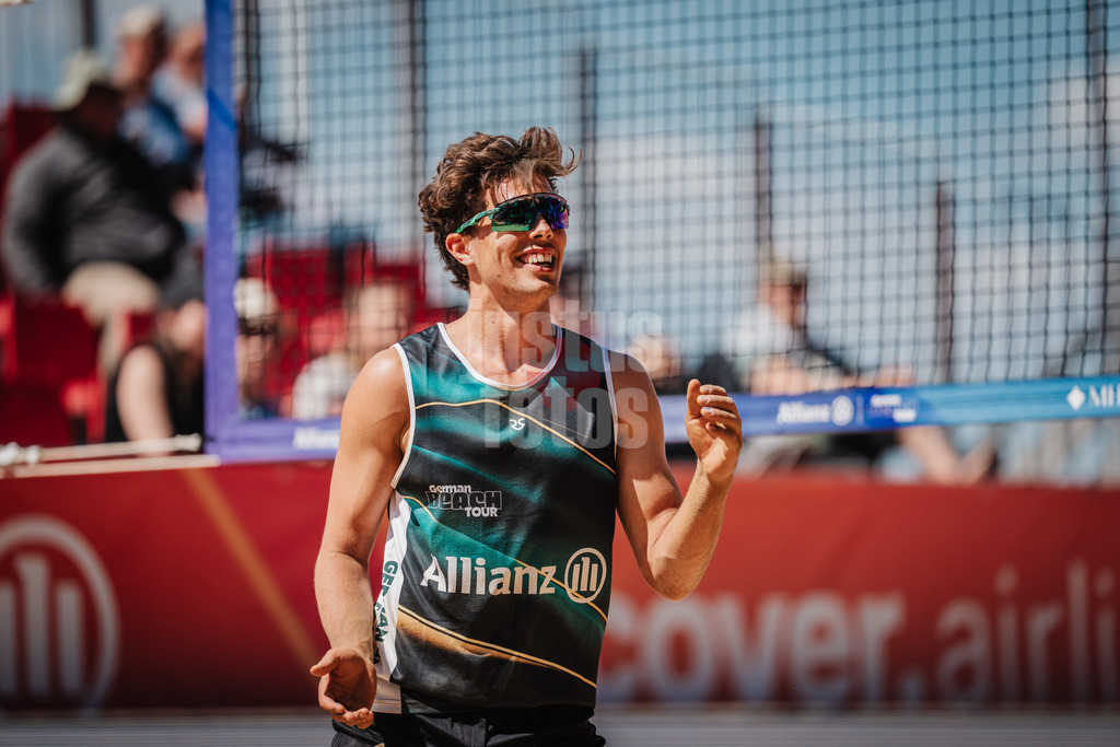 Beachvolleyball | Männer | Allianz German Beach Tour 2025 | Tourstop Düsseldorf | 09.05.2025 | Lui Wüst jubelt
