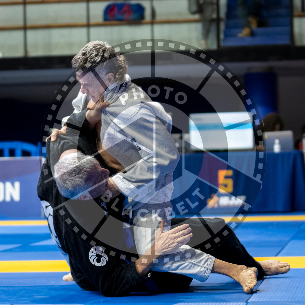 20240122PBB6104 | Fighters compete during the second day of the IBJJF European Championship in Paris, France, on January 22, 2024.