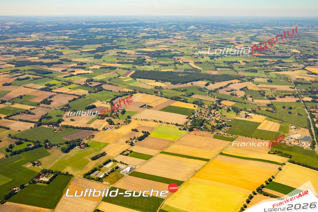Die Luftaufnahme Drohne - Stemwede wurde 2022 vom Flugzeug aus (keine Drohne) erstellt. Hohe Auflösung -für große Poster und Wandbilder geeignet - Garantiert!