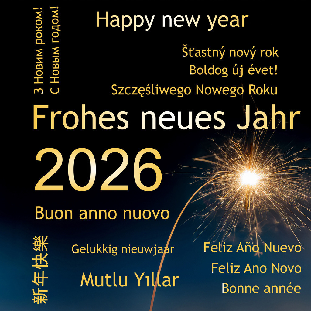 Silvestergrüße 2026 in verschiedenen Sprachen im quadratischen Format, ideal für Instagram | Silvestergrüße 2026 in verschiedenen Sprachen im quadratischen Format, ideal für Instagram - Realisiert mit Pictrs.com