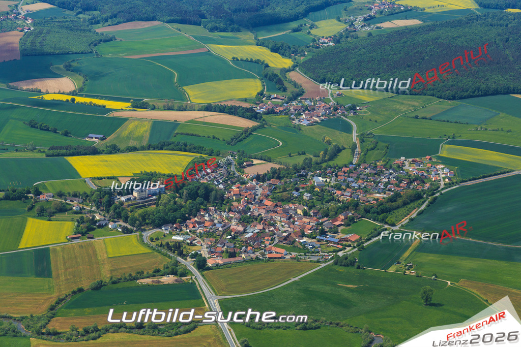 Luftbild von  Untermerzbach - Luftaufnahme wurde 2015 von https://frankenair.de mittels Flugzeug (keine Drohne) erstellt - die Geschenkidee