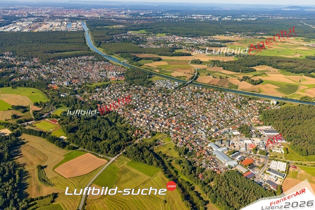 Schrägluftbild  Katzwang  Nürnberg - Das Luftbild wurde 2025 vom UL-Flugzeug heraus erstellt ( keine Drohne ) - Hochauflösende Luftaufnahme -Nicht vergleichbar mit Google Maps oder Satelittenbilder- Die Geschenkidee !Mit Lizenz und Bildrechte bestellbar