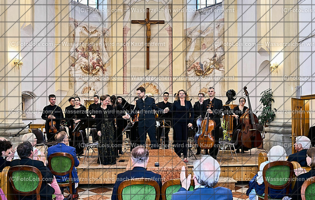 ALP0426_XXXIX_Chopin-Festival_Camerata Mozartiana_Rehling-Auner-Doderer | (C)FotoLois.com, Alois Spandl, XXXIX. internationales CHOPIN-Festival in der Kartause Gaming, Eröffnungskonzert in der Kartausenkirche mit Janusz Olejniczak (Klavier), Camerata Marzatiana unter Daniel Auner, Johanna Doderer (Komponistin), Natalia Rehling (Klavier), Ingolf Wunder (Klavier), Fr 4. August 2023.