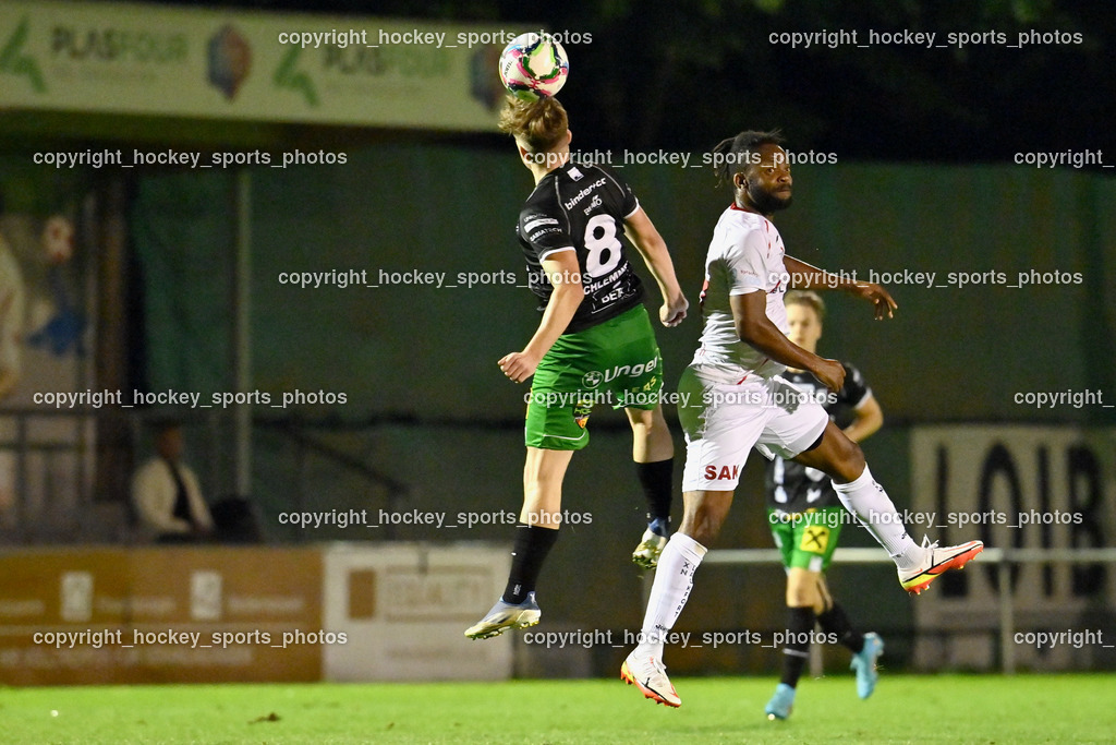 SAK Klagenfurt vs. FC Gleisdorf 09 2.9.2022 | #8 Felix Schlemmer, #77 Ogochukwu Prince Akpomudia