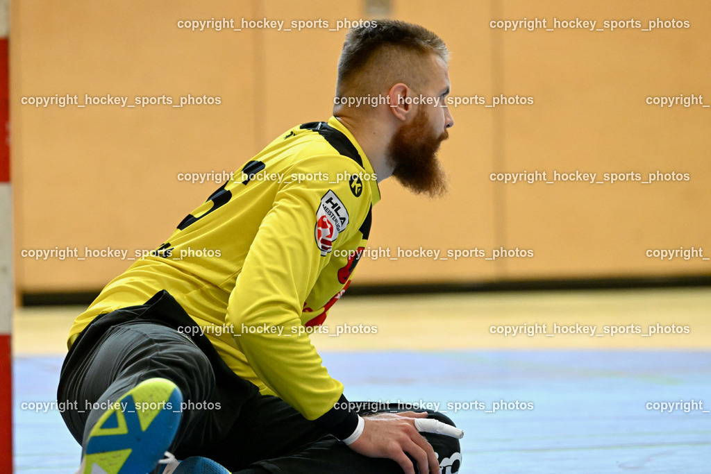 SC Ferlach vs. HC Linz AG 11.10.2023 | #96 KONECNY Micha Martin SC Ferlach, SC Ferlach vs. HC Linz AG 11.10.2023, SC Ferlach vs. HC Linz AG am 11.10.2023 in Ferlach (Ballspielhalle Ferlach), Austria, (Photo by Bernd Stefan)