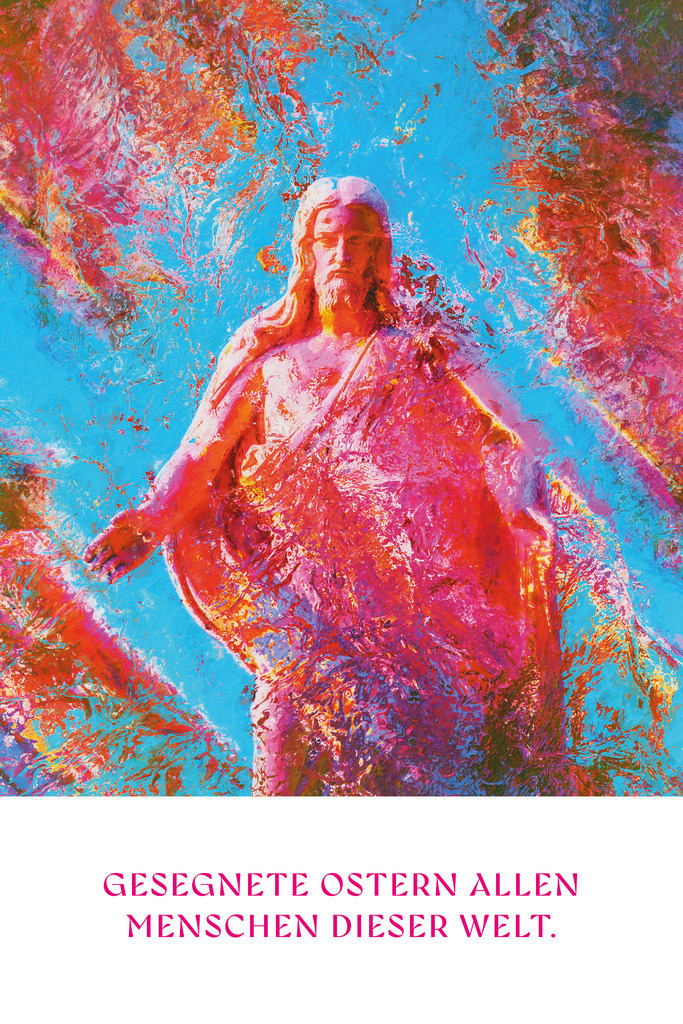 Gesegnete Ostern allen Menschen dieser Welt. | ✔ Einzigartiger Designstil von Jonathan Schöps (Master of Arts) +++ ✔ Mit deinem Kauf unterstützt du direkt den selbstständigen Gestalter, unabhängig von Zwischenhändlern +++ ✔ sicher bezahlen per Rechnung, Paypal, Kreditkarte, Vorkasse oder Lastschrift +++ Meine Kunden bewerten undarstellbar mit 4,9/5 ⭐⭐⭐⭐⭐ Sternen.
