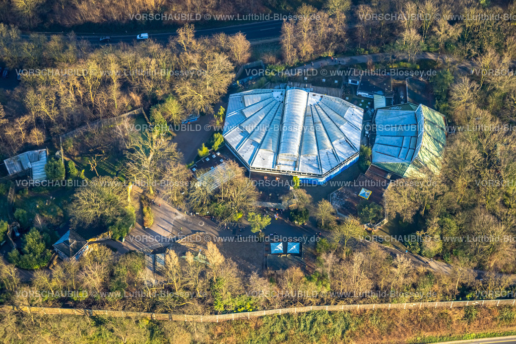 Duisburg241202636 | Luftbild, muschelförmiges Delfinarium im Zoo Duisburg, Duissern, Duisburg, Ruhrgebiet, Nordrhein-Westfalen, Deutschland