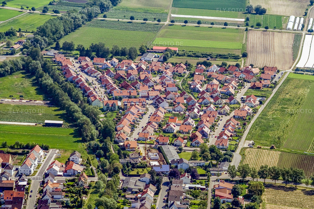 Luftbild: Im Eichelhorst in Herxheim bei Landau im Bundesland Rheinland-Pfalz in Deutschland. Foto: IMG_2273.jpg vom 03.06.2006 durch Werner Riehm/FLY-FOTO.de