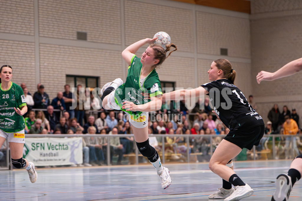 Handball I Frauen I Saison 2025-2026 I 3. Liga Staffel Nord I 20. Spieltag I SC SFN Vechta - SV Henstedt-Ulzburg0003 | jns.sportfotos - Realisiert mit Pictrs.com