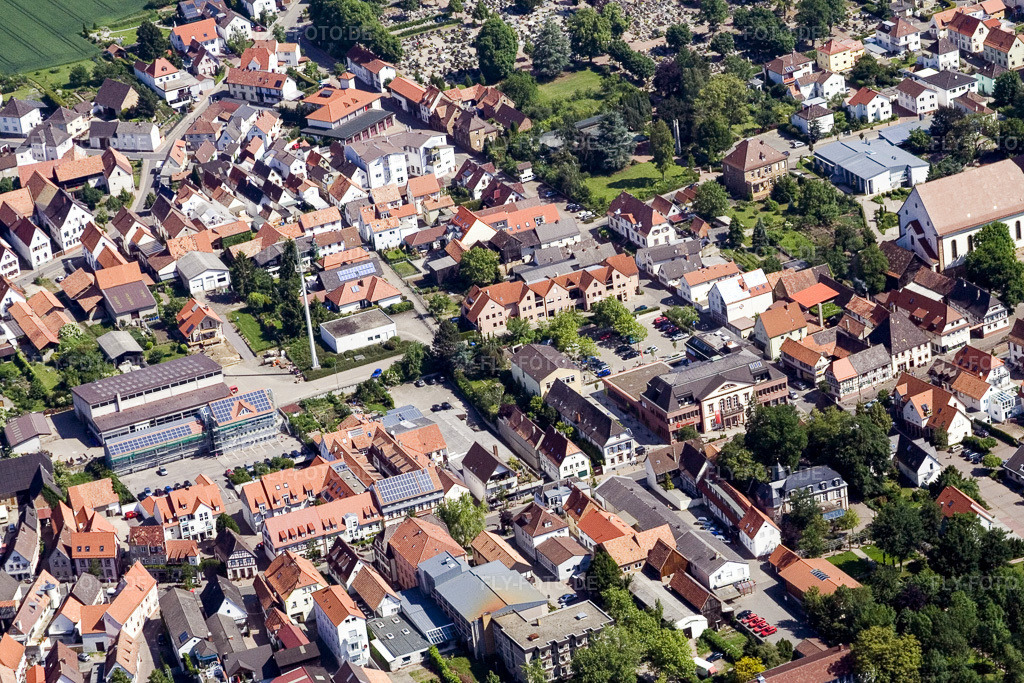 Luftbild: Verbands- und Gemeinedewerke in Herxheim bei Landau im Bundesland Rheinland-Pfalz in Deutschland. Foto: IMG_2281.jpg vom 03.06.2006 durch Werner Riehm/FLY-FOTO.de