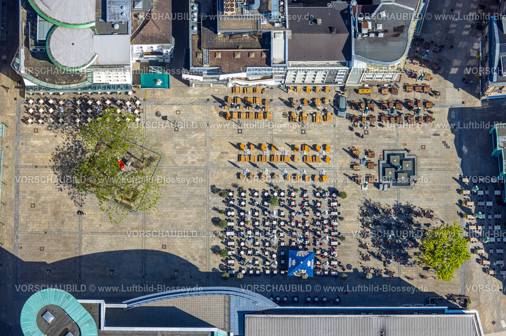 Dortmund230504242 | Luftbild, CafÃƒÆ’Ã†â€™Ãƒâ€ Ã¢â‚¬â„¢ÃƒÆ’Ã¢â‚¬Å¡Ãƒâ€šÃ‚Â© und Restaurant am Alter Markt mit Außengastronomie, Bläserbrunnen, City, Dortmund, Ruhrgebiet, Nordrhein-Westfalen, Deutschland