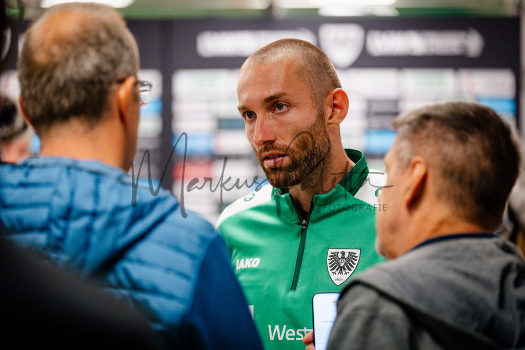 2. Bundesliga, Saison 2025/26, 5. Spieltag : SC Preußen Münster - Fortuna Düsseldorf | Münster, 14.09.2025: 2. Bundesliga, 5. Spieltag, SC Preußen Münster gegen Fortuna Düsseldorf im LVM-Preußenstadion in Münster. Foto: sportfotografie.ms | Markus Paletta - Realisiert mit Pictrs.com