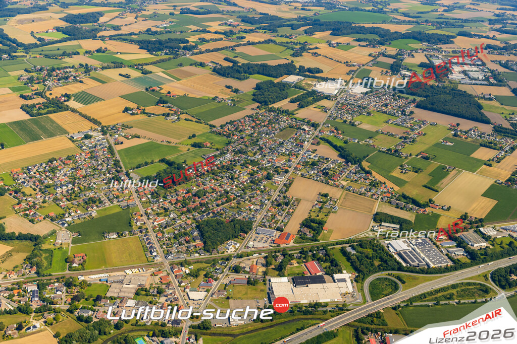 Schöne Luftaufnahme als Geschenk in Bruchmühlen Rödinghausen - Die Luftbildaufnahme wurde 2025 vom UL-Flugzeug heraus erstellt ( keine Drohne ) - Hochauflösende Luftaufnahme -Nicht vergleichbar mit Google Maps oder Satelittenbilder- Die Geschenkidee !Mit Lizenz und Bildrechte bestellbar